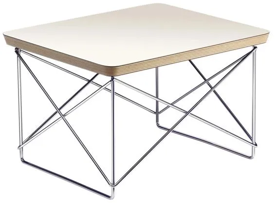 Vitra Occasional LTR yöpöytä valkoinen/kromi